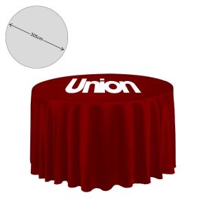 Nappe en tissu de qualité supérieure - ronde - 305 cm (table de 1,5 m - chute totale) 11