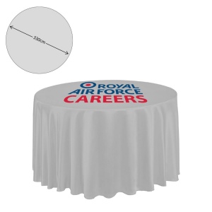 Nappe en tissu de qualité supérieure - ronde - 328 cm (table de 2,5 m - chute complète)