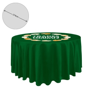 Nappe en tissu de qualité supérieure - ronde - 275 cm (table de 4 pieds - chute complète)