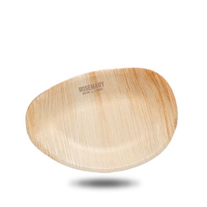 Plat ovale en feuilles de palmier (25x16cm) 2
