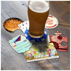 Tapis à bière de forme personnalisée