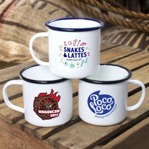 Tasses en émail de qualité supérieure (285ml/10oz) - Blanc 140