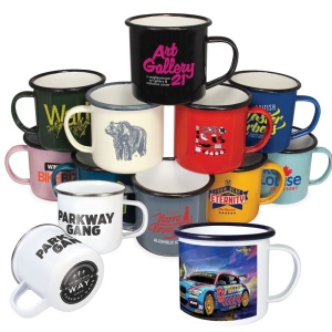 Tasses en émail de qualité supérieure (285ml/10oz) - Blanc 141