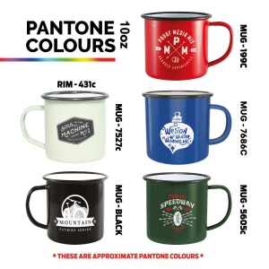 Tasses en émail de qualité supérieure (285ml/10oz) - Blanc 158