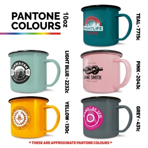 Tasses en émail de qualité supérieure (285ml/10oz) - Blanc 159