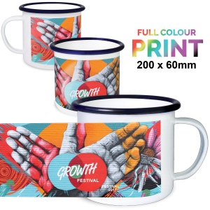 Tasses en émail de qualité supérieure (285ml/10oz) - Blanc 160