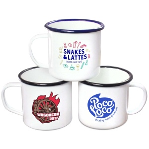Tasses en émail de qualité supérieure (285ml/10oz) - Blanc 114