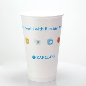 Gobelet en papier à simple paroi - Couleur (16oz/455ml)