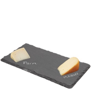 Plateau en ardoise ronde naturelle (30x20cm) 2