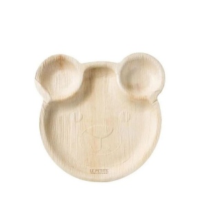 Assiette à feuilles de palmier en forme d'ourson (23cm) 2