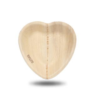 Assiette à feuilles de palmier en forme de coeur (16cm) 2