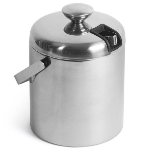 Seau à glace isolé en acier inoxydable et pince (1,25 litre) 4