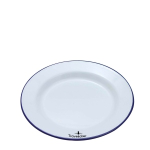 Assiette plate en émail (22 cm)