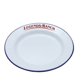 Assiette plate en émail (26cm) 2