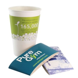 Manchon pour gobelet - Carte emballée à plat - Grand 12-16oz