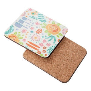 Set de table en mélamine avec dos en liège - Rectangulaire (242x191mm) 2