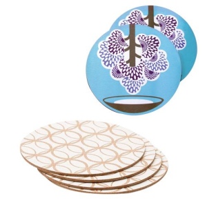 Set de table en mélamine avec dos en liège - Rond (255mm) 2
