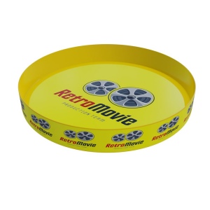 Plateau rond à bords relevés (34.5cm)