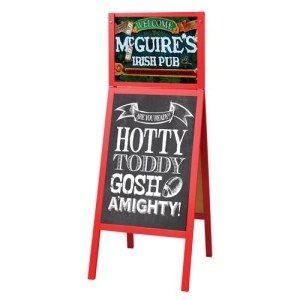 Menu A-Board Avec Insert Supérieur Modifiable - Grand 7