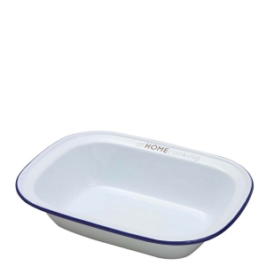 Plat à tarte oblong en émail (300x225x70mm)