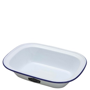 Plat à tarte oblong en émail (320x240x75mm) 2