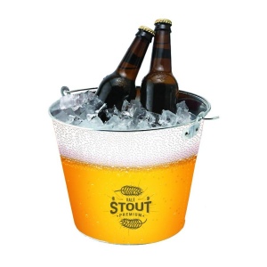 Seau à glace en acier inoxydable (5 litres)