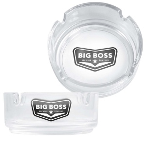 Cendrier en verre transparent (8.5cm) 2