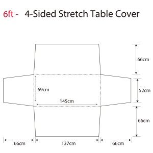 Nappe extensible intégrale (table de 6 pieds) 4