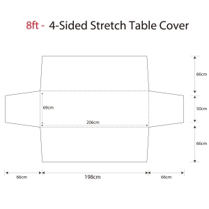 Nappe extensible à couverture totale - (Table de 8 pieds) 3