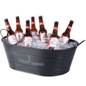 Seau de fête ovale en acier galvanisé (24 litres) 4