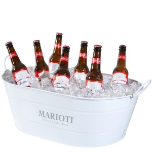 Seau de fête ovale en acier galvanisé (24 litres) 5