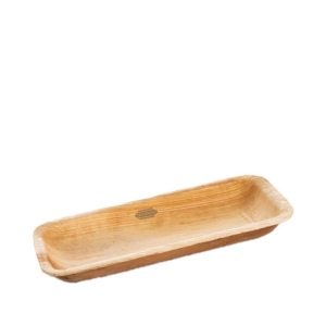 Plateau en feuilles de palmier Hot Dog (8x18cm) 2