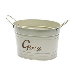 Seau ovale en métal galvanisé (6,2 litres) 6