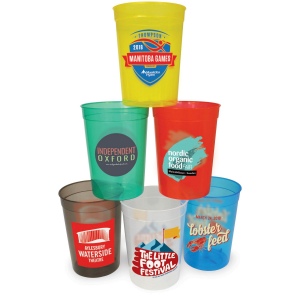 Gobelet de stade translucide en plastique (340 ml/12 oz/demi-pinte) 8