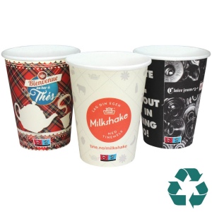 Gobelet en papier recyclable à simple paroi - couleur (12oz/340ml) 2