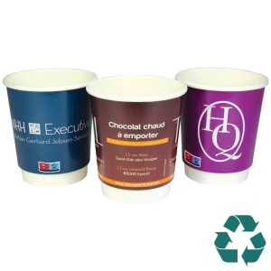Gobelet en papier recyclable à double paroi - Couleur (8oz/230ml) 2