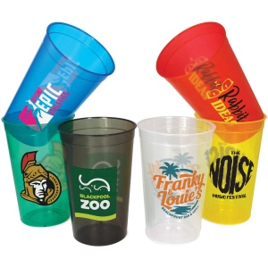 Gobelet de stade translucide en plastique (568ml/20oz/Pint) 5