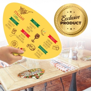 Set de table, menu et éventail 3 en 1 2