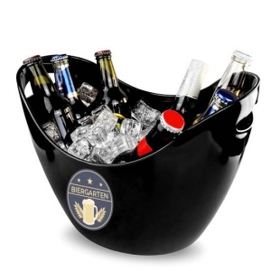 Seau à glace en plastique noir (6 litres) 2