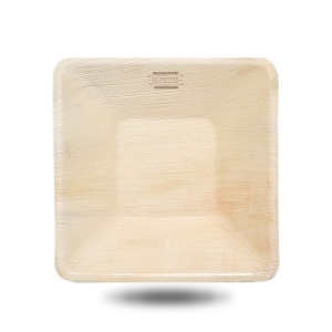 Bol carré jetable en feuilles de palmier 2