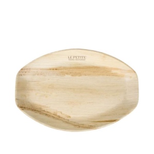 Grand plat de service en feuilles de palmier 2