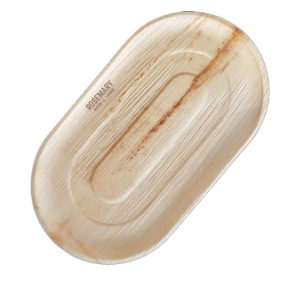 Grand plat de service en feuilles de palmier 2