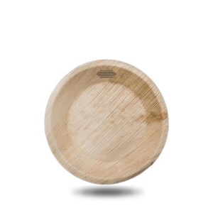 Assiette ronde profonde à feuilles de palmier (15cm) 2