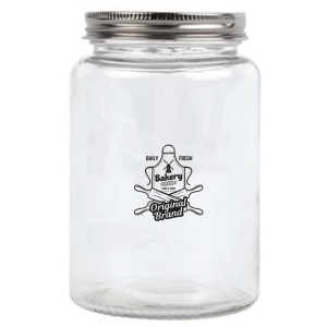 Vogue Glass Screw Top Dry Food Jar (550ml) 2