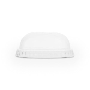 Couvercle de gobelet en PLA sans trou (convient aux gobelets de 9 et 12 oz)
