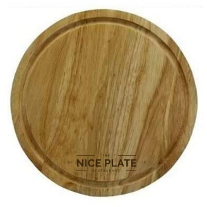 Planches à découper rondes en bois (25cm)