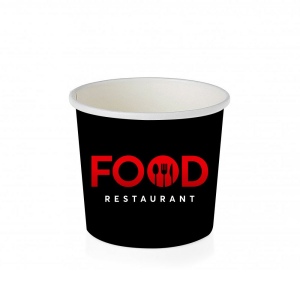 Pot à soupe brillant à paroi unique en couleur (12oz) 2