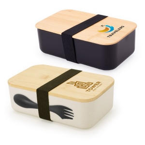 Boîte à lunch avec couvercle en bambou 2
