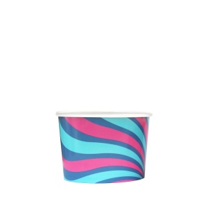 Crème glacée recyclable 12oz à simple paroi Matt EC 2