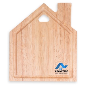 Planche à découper en bois en forme de maison (240x200mm) 2